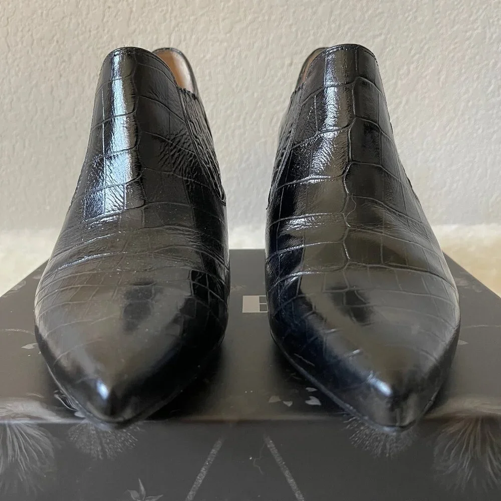 Inez Marisol 70 in Black Croco Emboss size 10.5 standard - Picture 2 of 12